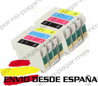 8 CARTUCHOS DE TINTA COMPATIBLE NON OEM PARA EPSON STYLUS SX125 SX130 T1285  | eBay