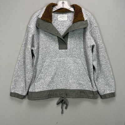 REI Co-op Norseland Fleece Pullover Womens XS Fits S Gray Shacket