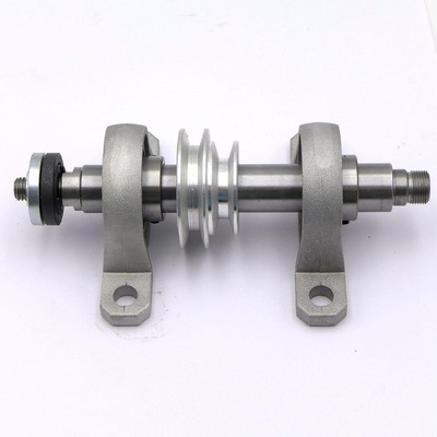 Thread Spindle Shaft Parts Shank Pulley Bearing Diy Wood Lathe Cutter Fit Chuck