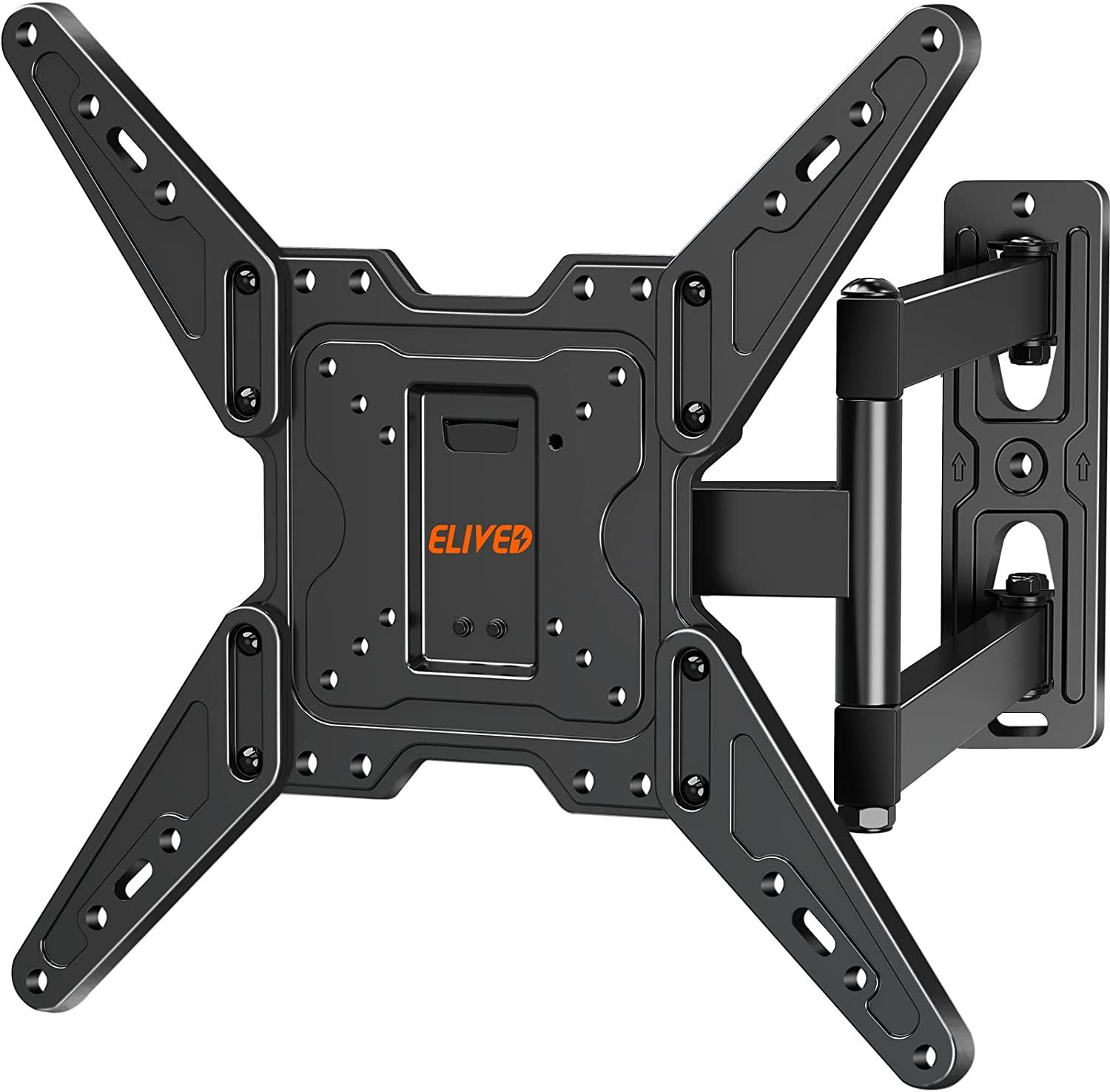 ELIVED Full Motion TV Wall Mount for Most 22-55 Inch TVs, Articulating Black