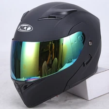 DOT Motorcycle Full Face Helmet Dual Visors Modular Flip-up Street Bike Touring