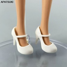 White Sandals High Heels Shoes for 11.5" Doll Office Lady Doll Shoes for Blyth