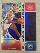2019-20 Optic Joe Dumars Winner Stays Insert Holo Purple Prizm Detroit Pistons