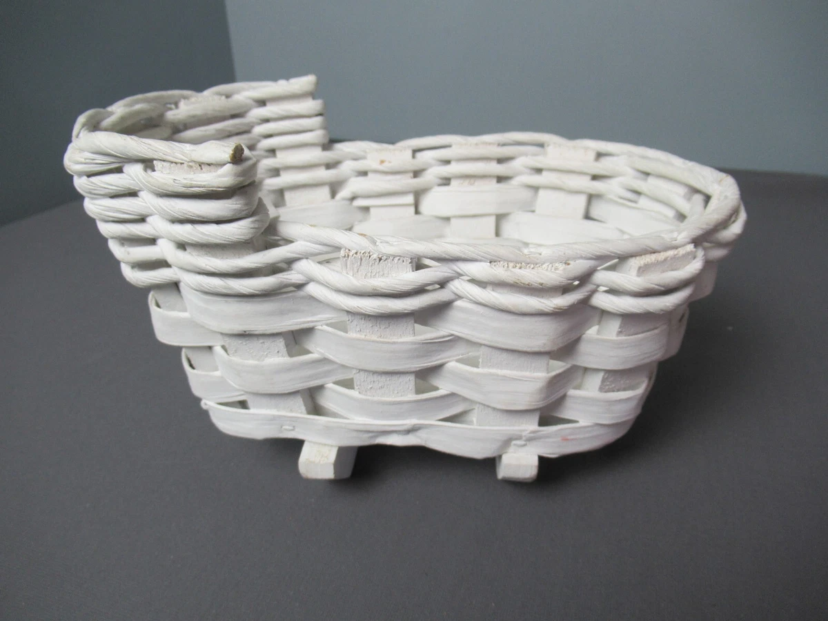 Lone Trail Baskets Painted Baby Doll Cradle Made in Arkansas 8 1 2