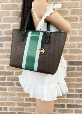 MK green tote