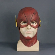 2019 The Flash Mask Cosplay Allen Helmet Halloween Full Face Latex Mask Hood New