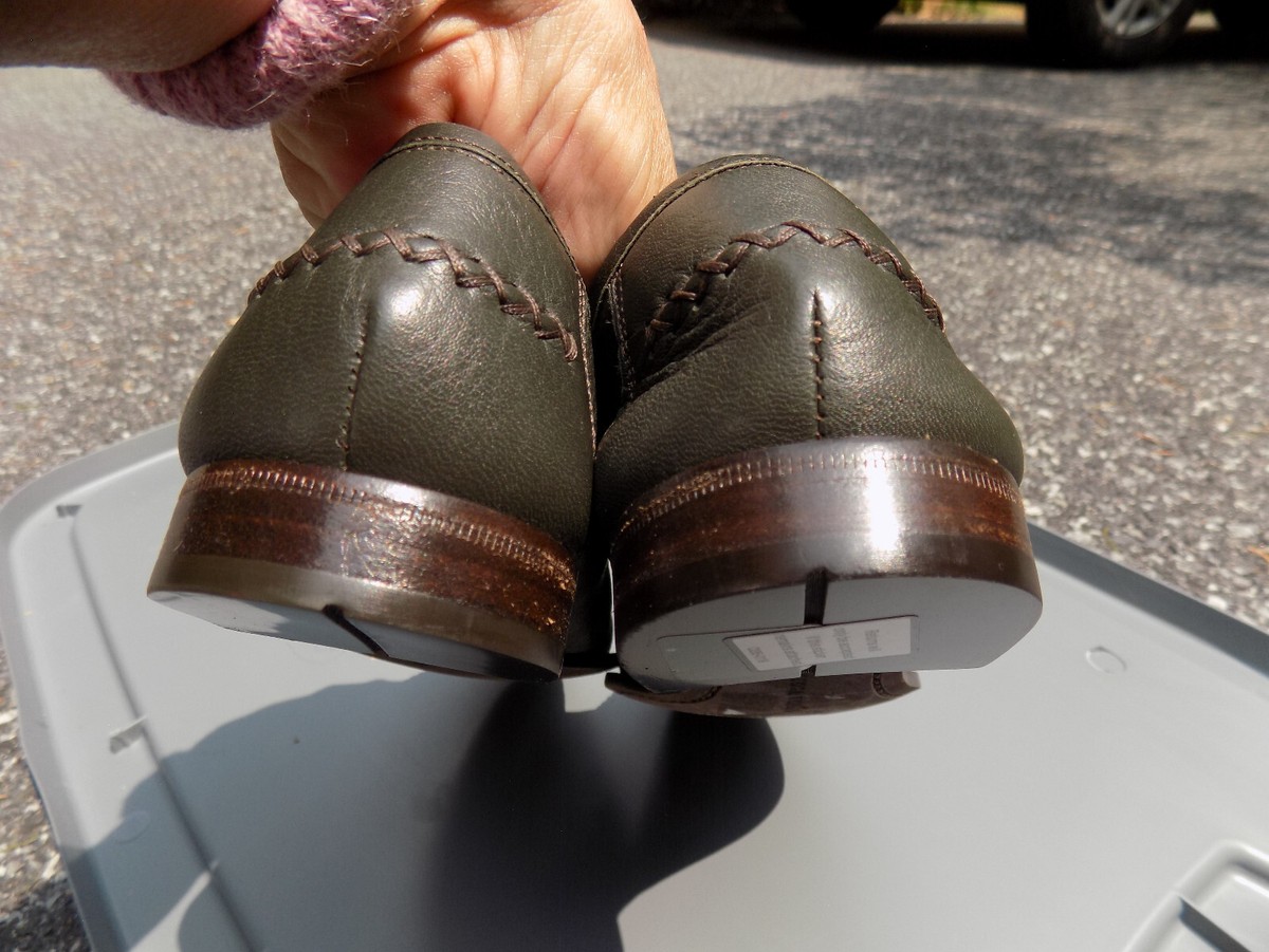 Bottega Veneta Light Khaki Green Pebbled Leather Drivers BOTTEGA VENETA Olive Pebbled SOFT Leather Driving Moccasins  main image 3
