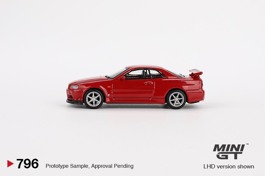 ミニカー MINI GT Nissan Skyline GT-R (R34) Mini GT 1:64 Nissan Skyline GT-R (R34) M-Spec Silica Breath
