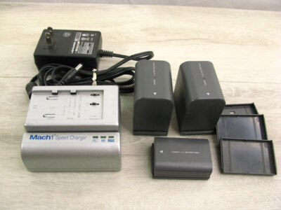 Canon Camera Batteries Original BP-535 w/Lenmar Mach 1 Speed Charger Optura 200