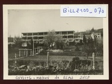 photo ancienne . ENVEITG . maison de repos SNCF . chemin de fer . Pyrénées