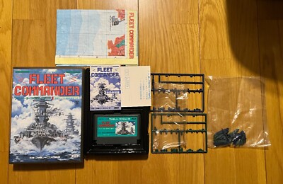 Fleet Commander Famicom Japan Complete NES Nintendo 1988 ASCII W/ Figures Map