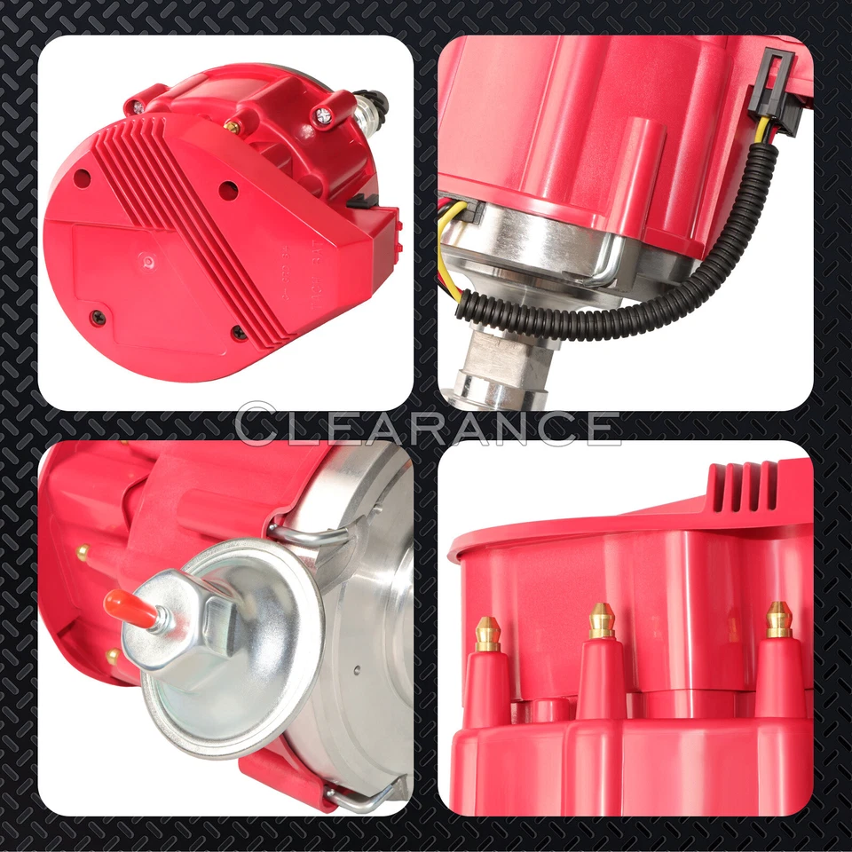 HEI Racing Distributor for Small Block SBC Chevy 305 350 400 & Wires 90* Kit Foto 4 de 4