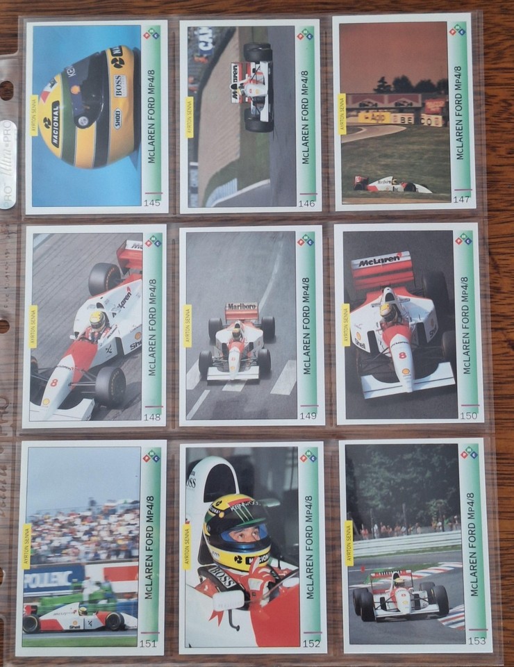 AYRTON SENNA THE MAGIC 1994 COMPLETE SET 1-162 MINT RAW COND | eBay ...