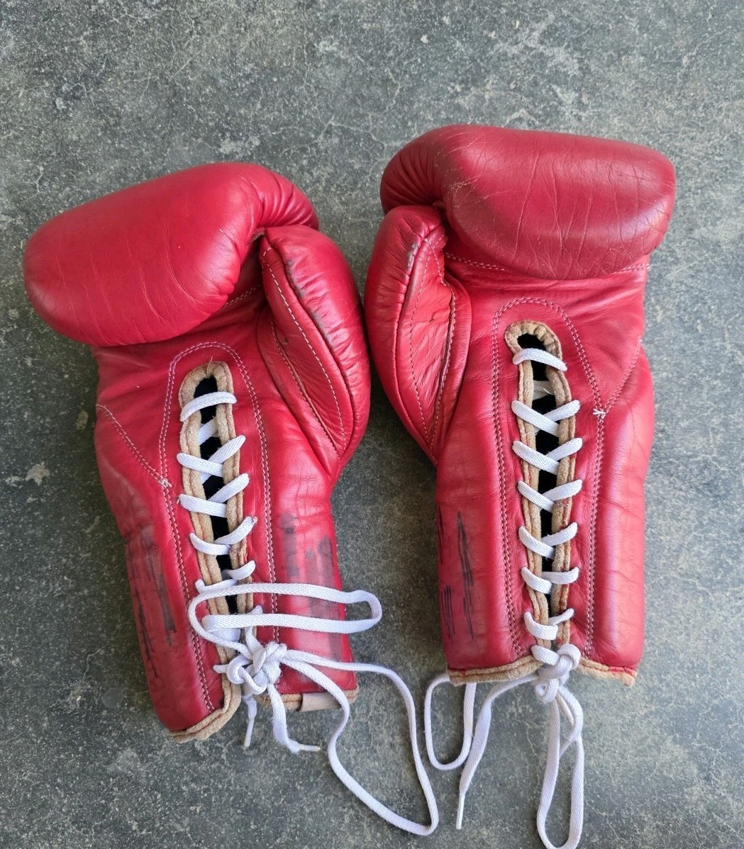 【美品】REYES 12oz　グローブ　レッド　赤 Amazon.com: Cleto Reyes Lace Boxing Training Gloves, 12 oz., Red