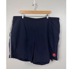 Vtg Abercrombie Fitch Performance Navy Blue Swim Shorts Men's Drawstring Y2K