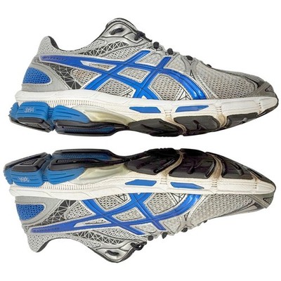 Asics GEL-Exalt 2 Running Shoes Men's 9 Gray Blue Athletic Sneakers Exercise