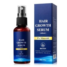 5 Minoxidil Hair Growth Spray - for Men and 2.03 Fl Oz Pack of 1 
