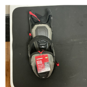 Husky 1H-30512 Hard Cap Gel/Foam Stabilizer Knee Pads Gray/Black/Red