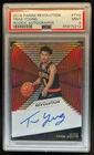 2018-19 Panini Revolution Trae Young Rookie Auto Rookie RC #RA-TYG Hawks PSA 9