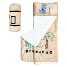 Nap Mat with Pillow and Blanket,Rolled Napping Mats for Boys and Girls,Slumbe...