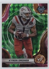 2024 Bowman U Lime Green Geometric Refractor 34/35 Kyron Drones #52 05jo