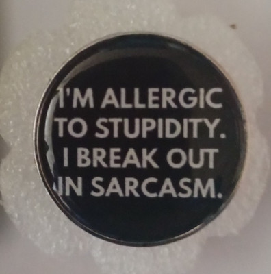 FUNNY SAYING-ENAMEL PIN-2 OR MORE PINS $5.49 SHIPPING-SPEND $20 SHIPPING IS FREE