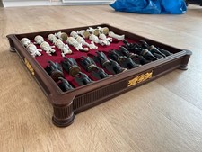 Franklin Mint Schachspiel Der Götter mit Holzbox