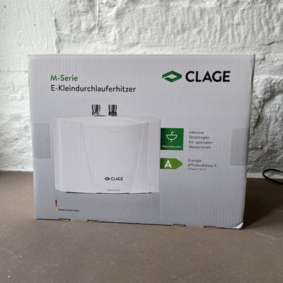 E Kleindurchlauferhitzer CLAGE M Serie M3, Energieeffizienzklasse A
