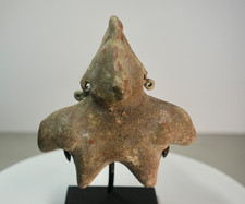 Ancient Pre-Columbian Pottery Figure, Mexican State of Colima, ca. 300 BC–300 AD