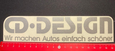 Aufkleber/Sticker: CD Design - Wir machen Autos einfach schöner /17061648