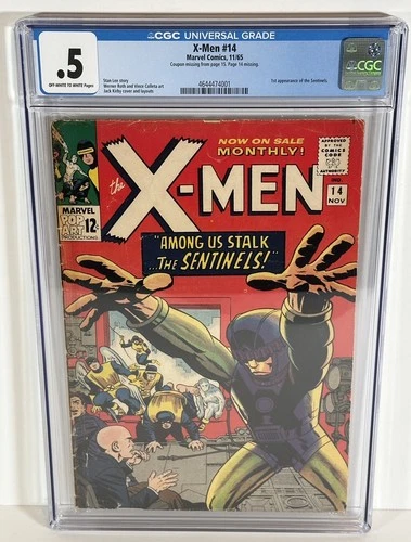 X-Men #14 (Marvel Comics November 1965) 1st Sentinels CGC Graded 0.5