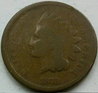 US 1872 Indian Head Cent  **