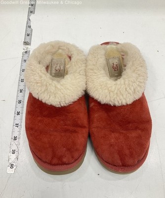 UGG Red Suede Cluggette Slippers