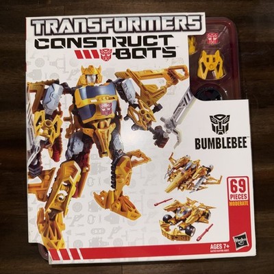 NEW Transformers Construct Bots Bumblebee Triple Changers Tray 69 Pieces Hasbro