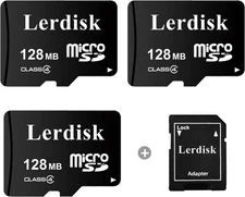 128MB Micro SD Cards (Pack of 3) - Perfect for Small File Storage and Backups