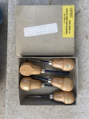 MIFER WOOD CARVING SET OF FIVE IN BOX MADE IN SPAIN