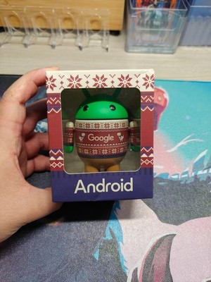 Google Android Festive Frost Holiday Mini Figurine Collectible