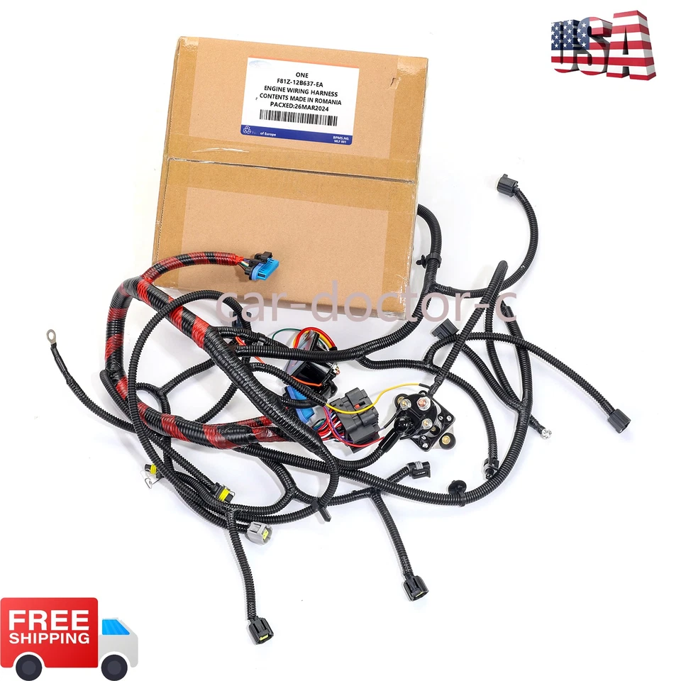 For 1999-2001 Ford F250 F350 F550 Super Duty 7.3L Diesel Engine Wiring Harness Foto 4 de 4