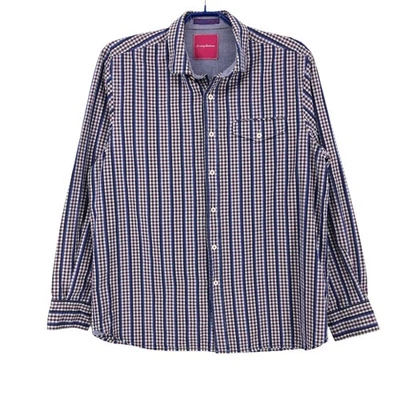 Chemise Décontractée À Carreaux À Manches Longues Tommy Bahama Taille L - Photo 1/4