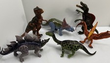 Kid Galaxy Lot Of 6 Dinosaurs Figures Toys Poseable T-Rex most appendages move