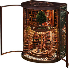 Book Nook Kit, 3D Wooden Puzzles for Adults, DIY Miniature House Kit for Adults,