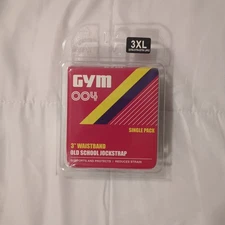 New Gym 004 3" Waistband Old School Jockstrap Single 3XL 48"-50" Athletic NOS