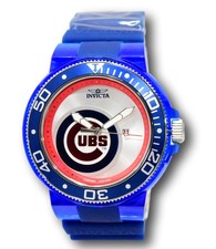 Invicta MLB Chicago Cubs Men's 52mm Limited Blue Quartz Silicone Watch 43136