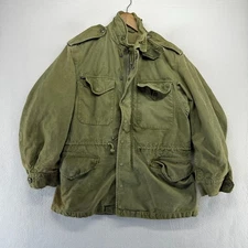 Vintage Vietnam Era Military Jacket Men's Small / medium Green OG 107 M65 Flaws