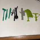 Vintage Teenage Mutant Ninja Turtles Weapons Lot Rahzar Casey Jones Tokka