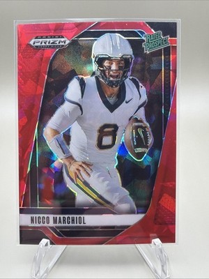 2025 Panini Prizm Draft Picks - Nicco Marchiol #170 Red Ice Prizm (RC)