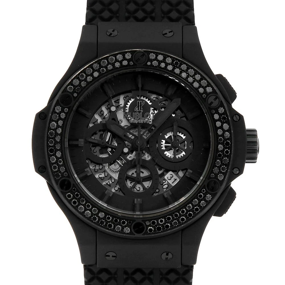 Hublot — HUBLOT Big Bang Aero Bang All Black Black Diamond 311.CI.1110.RX.1100 second...