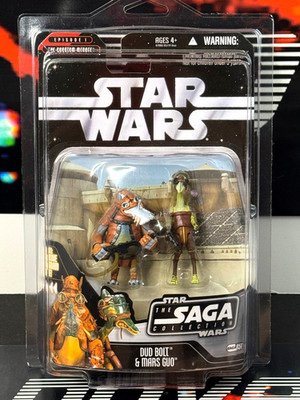 Star Wars 2006 Hasbro Saga Collection #051 DUD BOLT & MARS GUO  Star Case