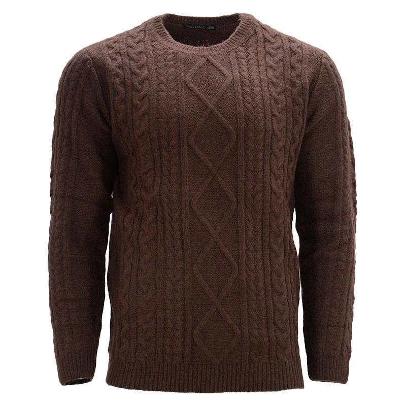 Ex ZARA Mens Jumpers Crew Neck Slim Fit Heavy Knitted Soft Winter Pullover Sweat - Image 3 of 4