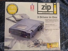 Sealed iomega Zip 100 Parallel Port External Drive Sealed 3 Drives in One 10012
